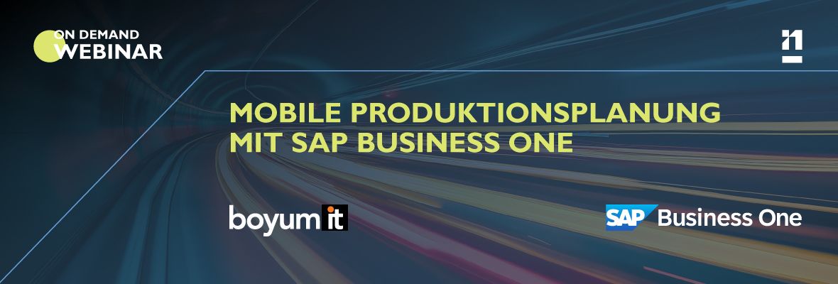 Mobile Produktionsplanung mit SAP Business One und Netronic Manufacturing
