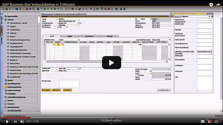Verkauf mit Lieferantenanfrage